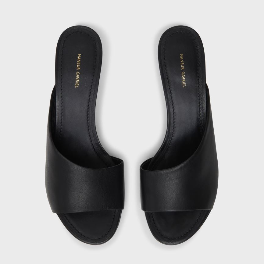 Women's Mansur Gavriel Kitten Open Toe Mules Black | AU 5206LU